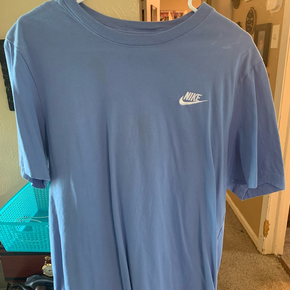 Nike Blue Short Sleeve Tee Classic Crew Neck